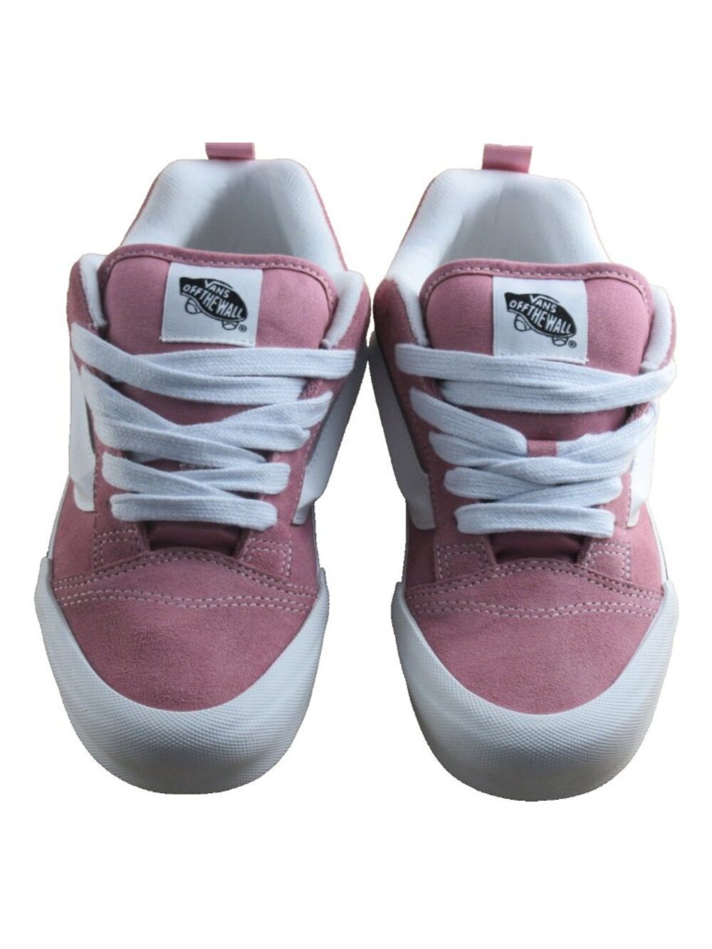 Vans Women's Knu Skool Color Theory Foxglove Pink White Suede shoes Size 7.5 - Picture 3 of 7